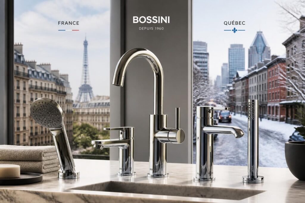 découvrez la robinetterie et douchette bossini, alliant qualité et design, disponibles en france et au québec pour votre salle de bains.