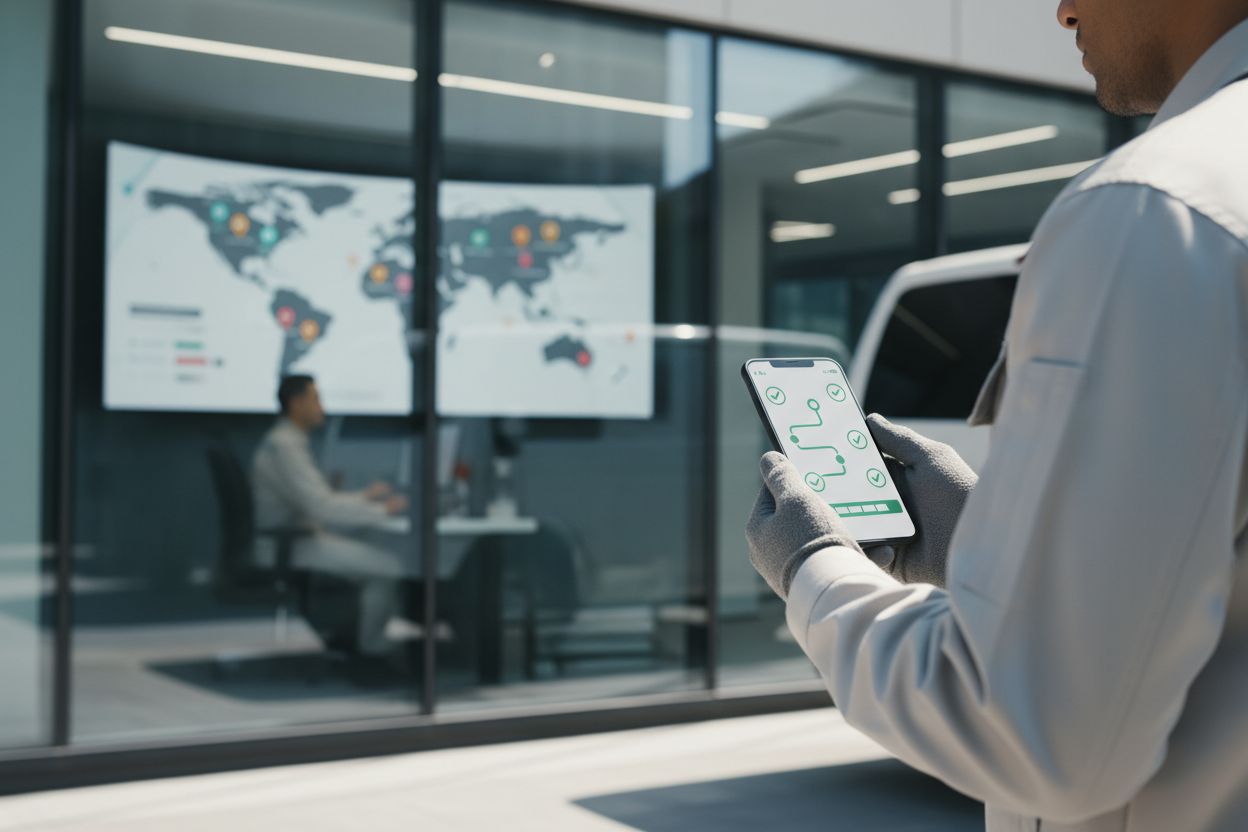 Suivi en temps réel des techniciens sur une application de planification