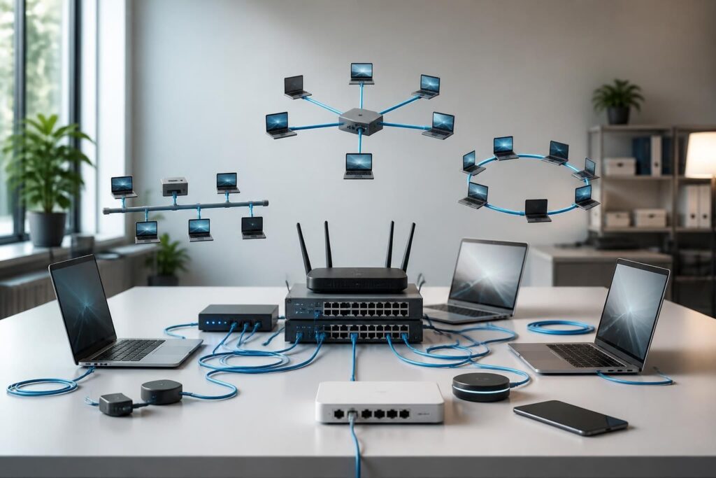 découvrez une définition simple des réseaux informatiques et explorez les topologies les plus courantes pour mieux comprendre leur organisation et fonctionnement.